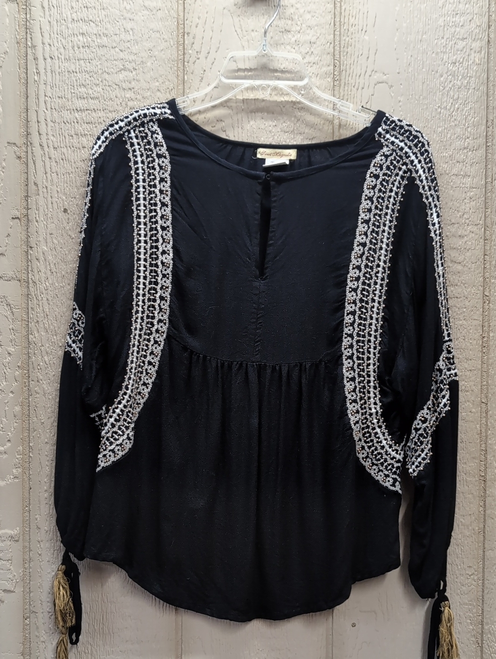 Gorgeous Beaded/Embroidered Top - Small